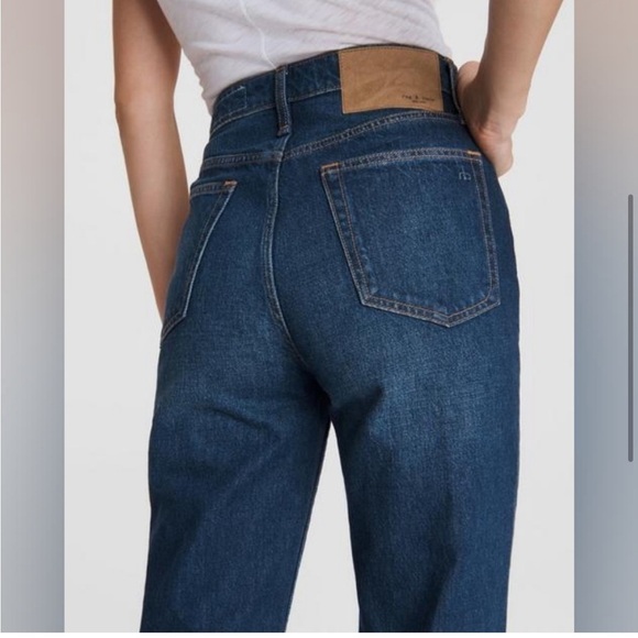 Rag & Bone Alex High Rise Straight Leg Jeans Blue Denim Indigo Wash Size 27 - Picture 2 of 15